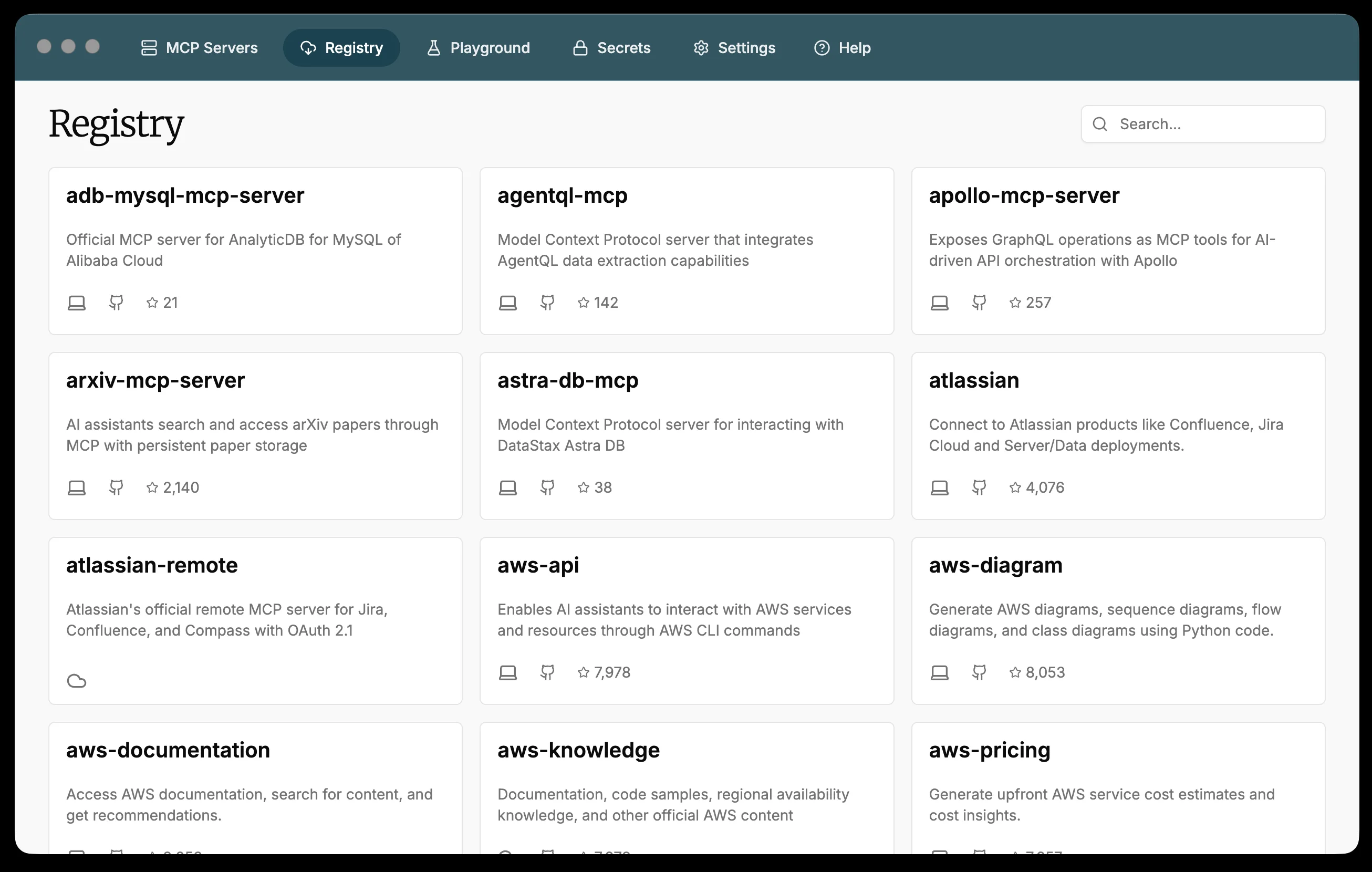 ToolHive Registry Page ToolHive Registry Page